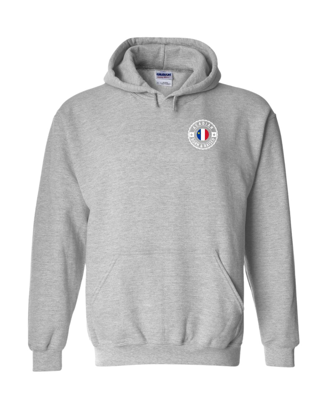 Acadian Born And Raised Left Chest and Back Hoodie