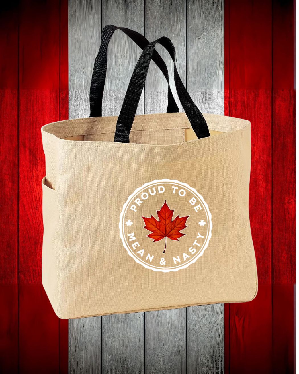 proud to be Mean and Nasty Leaf Tote Bag