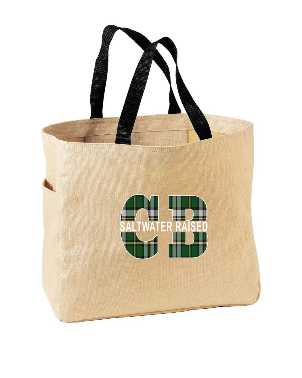 Tartan Saltwater Raised CB Tote Bag