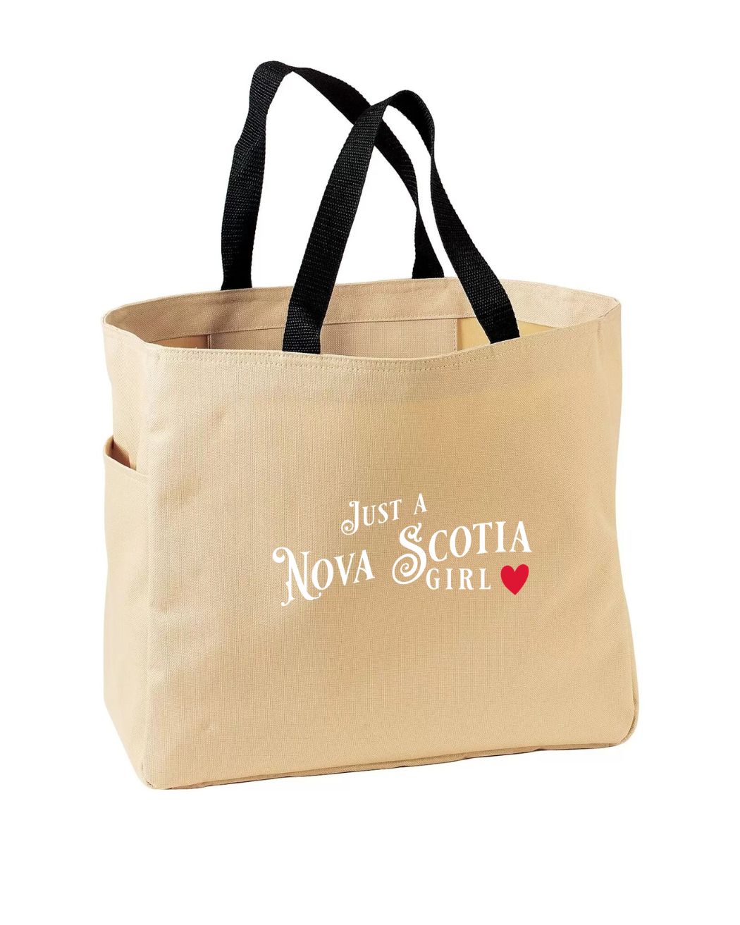 Just a NS Girl Red Heart Tote Bag