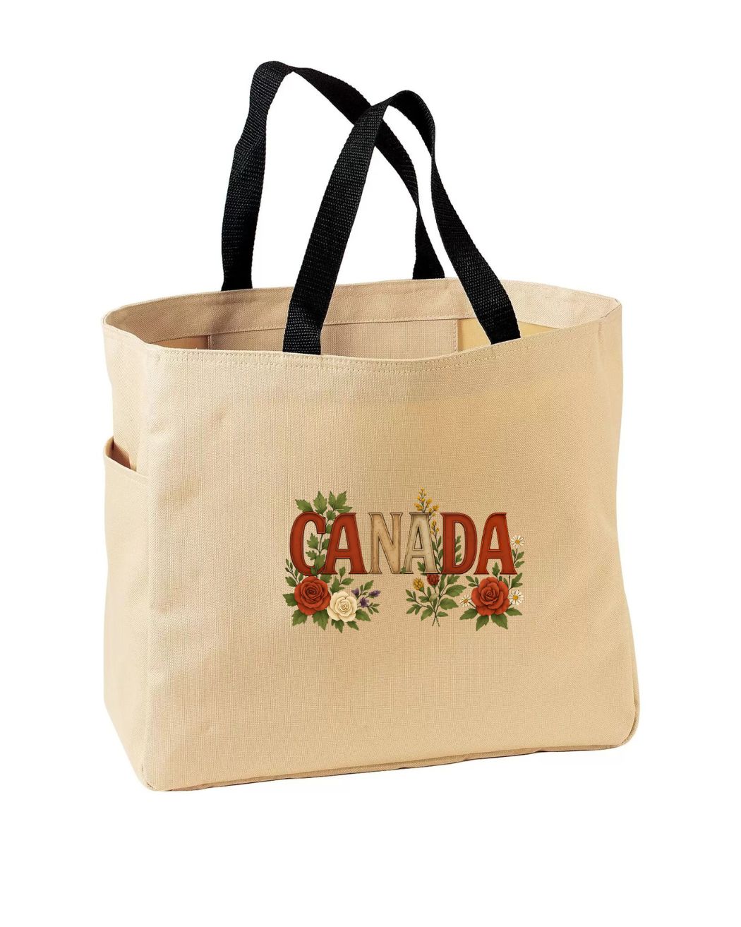 Canada Flowers Tote Bag