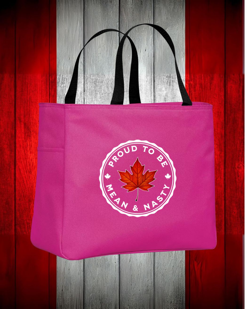 proud to be Mean and Nasty Leaf Tote Bag