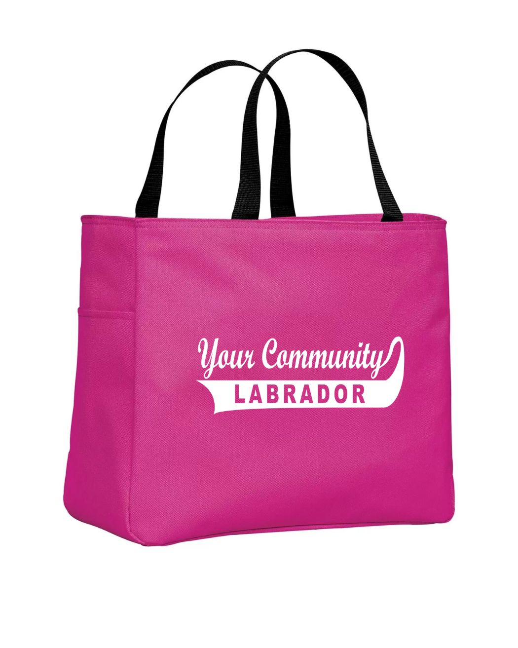 Custom Your Community Swoop Labrador Tote Bag