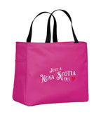 Just a NS Girl Red Heart Tote Bag