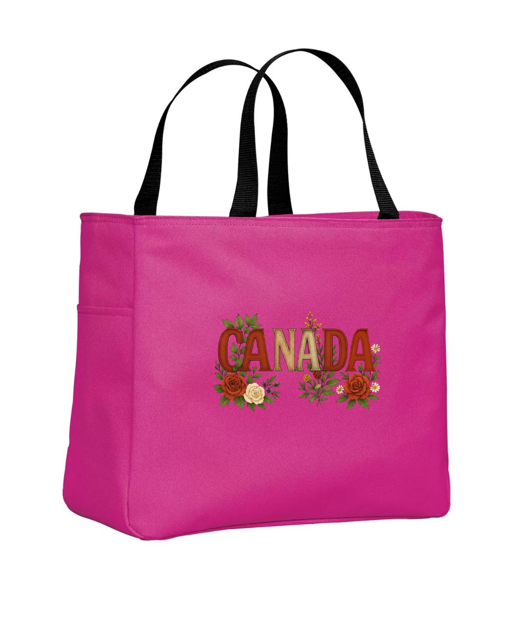Canada Flowers Tote Bag