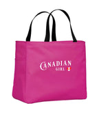 Canadian Girl Heart Flag Tote Bag