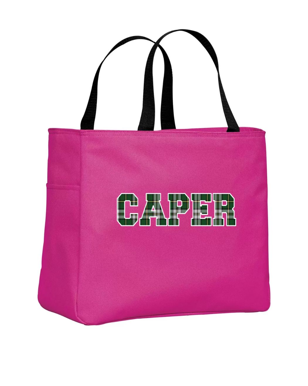 Caper Tartan Tote Bag