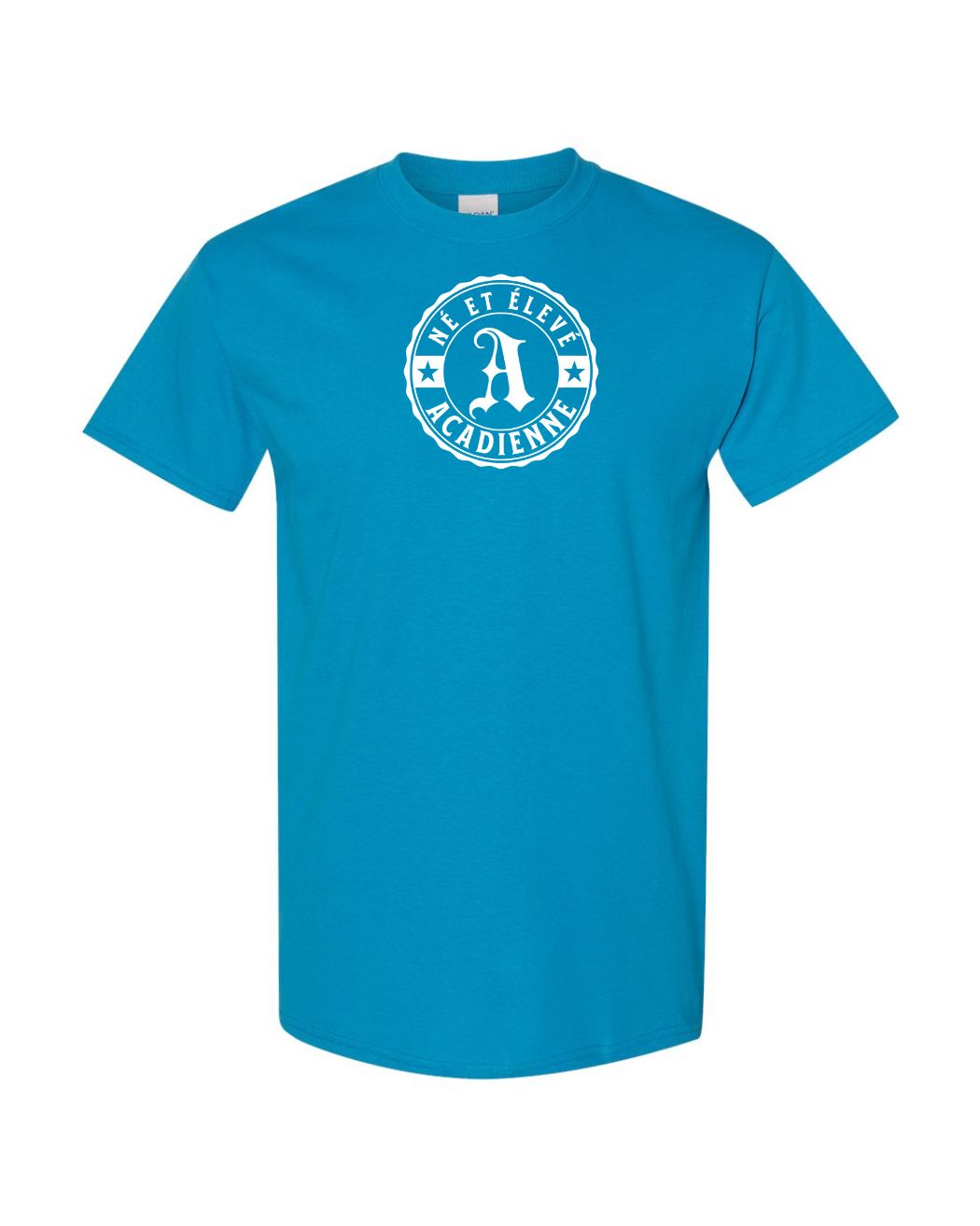 Ne Et Eleve Acadienne Full Front French Version Women's Tee