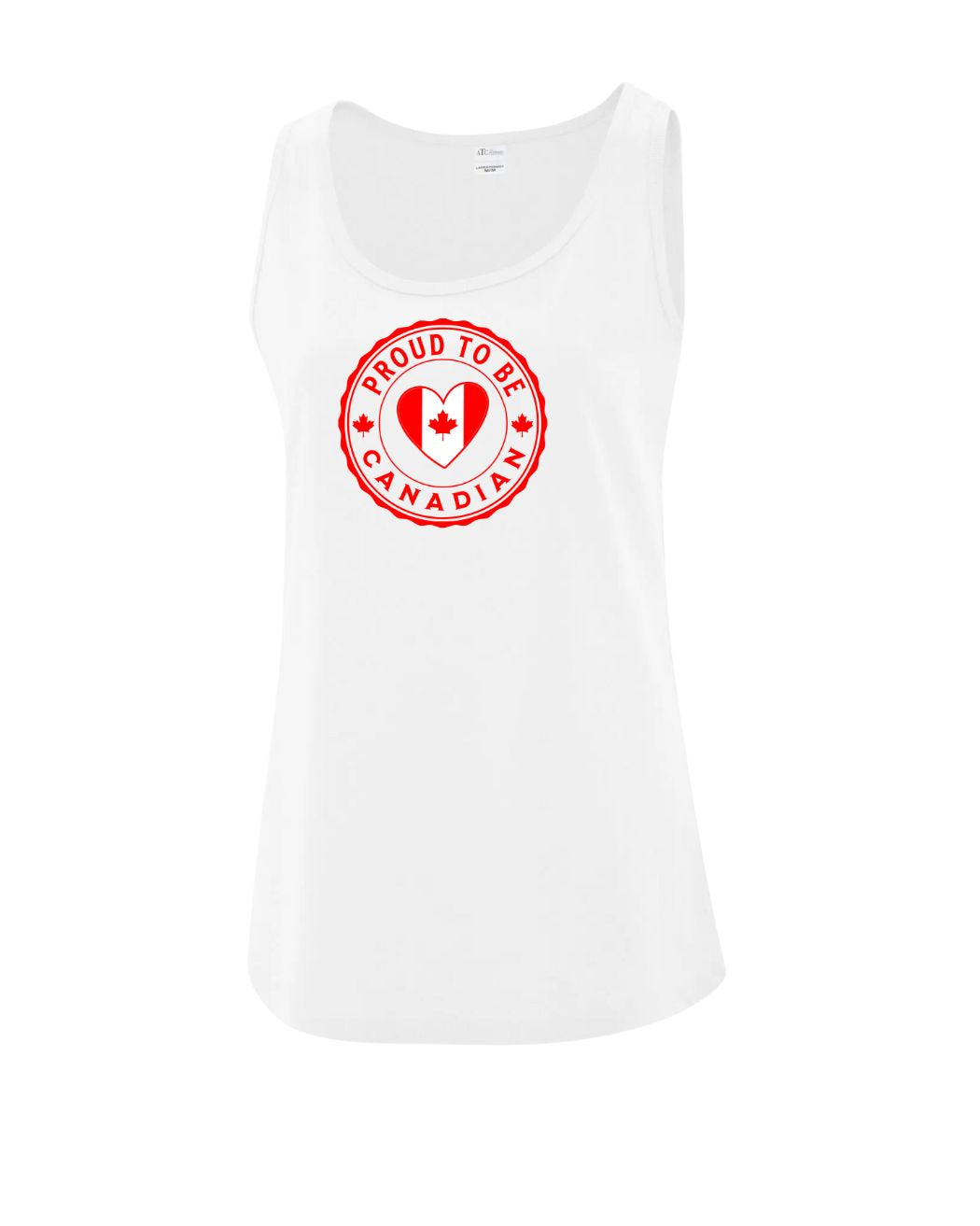 Proud To Be Canadian Leaf Full Women's Tank Tops - Gildan Canada (sewn Internationally)