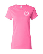 Ne Et Eleve Acadienne White Initial Left Chest Only Women's Tee
