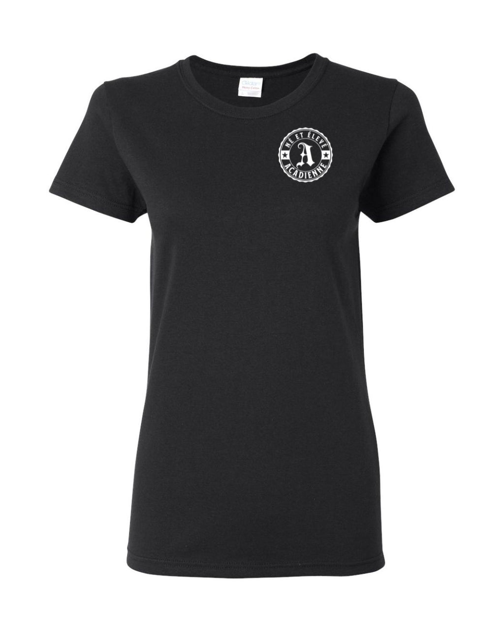 Ne Et Eleve Acadienne White Initial Left Chest Only Women's Tee