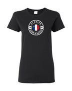 Acadian Born And Raised Flag Women's Tee