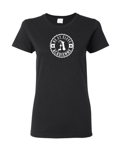Ne Et Eleve Acadienne Full Front French Version Women's Tee