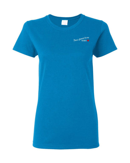 Prince Edward Island Nurse Left Chest and Back Women's Tee