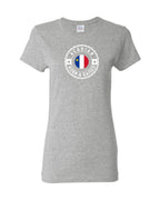 Acadian Born And Raised Flag Women's Tee