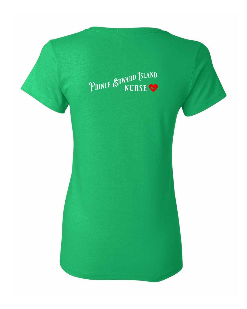 Prince Edward Island Nurse Left Chest and Back Women's Tee