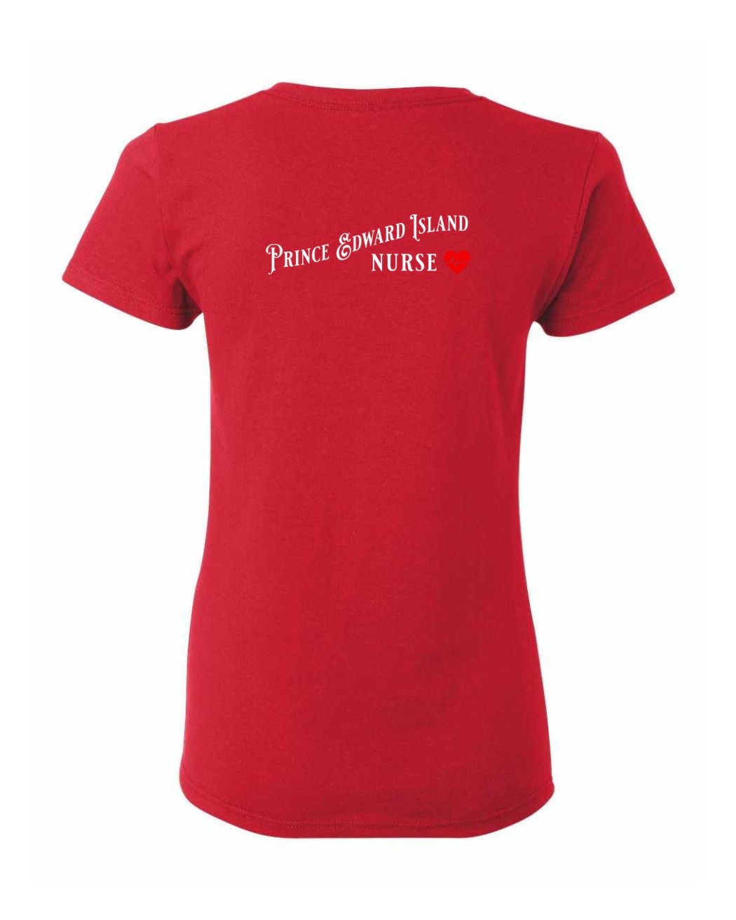 Prince Edward Island Nurse Left Chest and Back Women's Tee