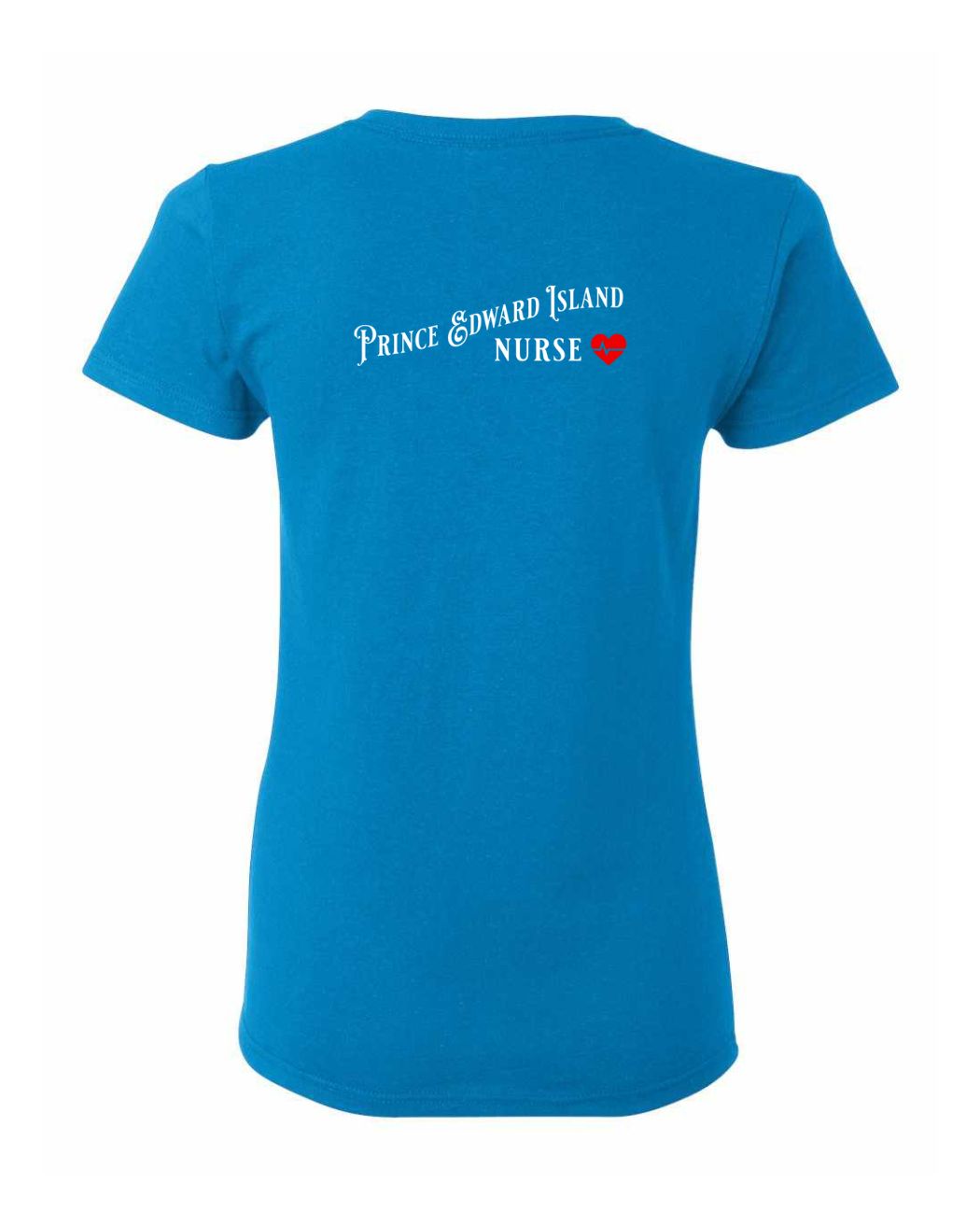 Prince Edward Island Nurse Left Chest and Back Women's Tee