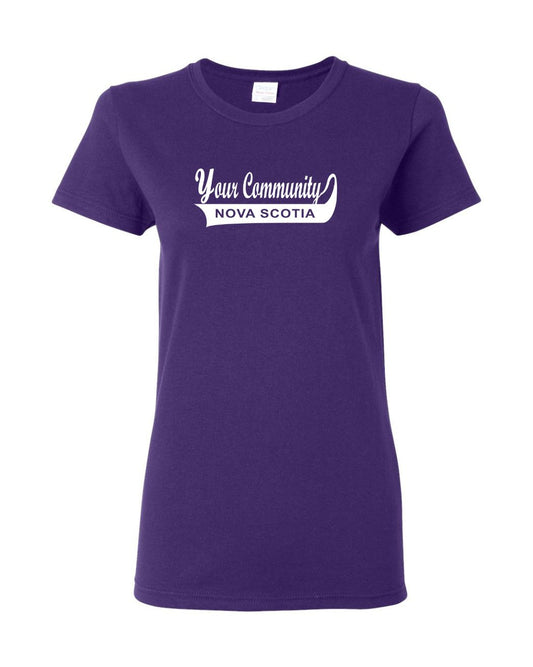 Custom Nova Scotia Community Name Womens Tee