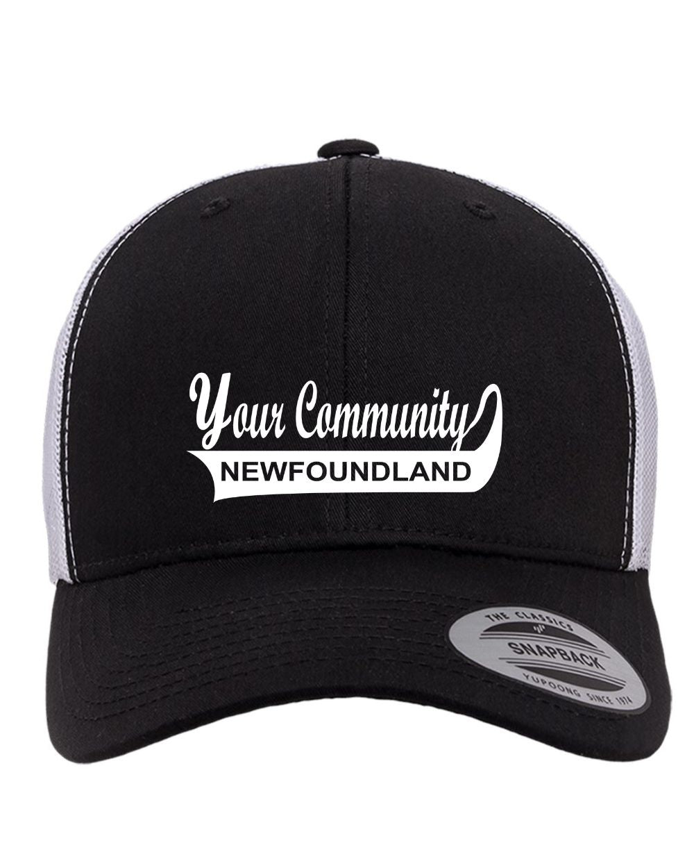 Custom NFLD Community Name Retro Trucker Hat