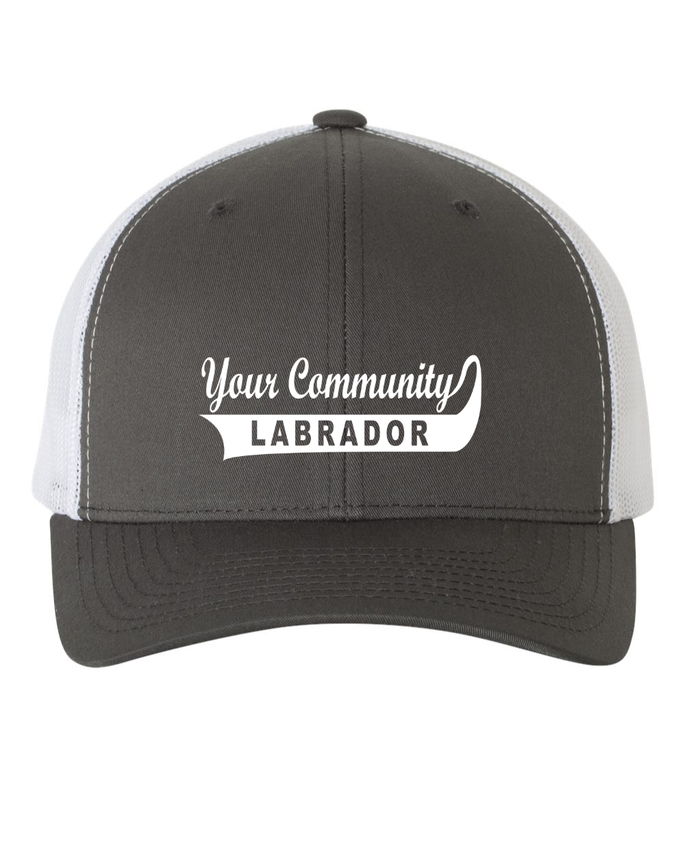 Custom Your Community Name Labrador Retro Trucker Hat