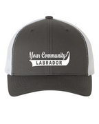 Custom Your Community Name Labrador Retro Trucker Hat