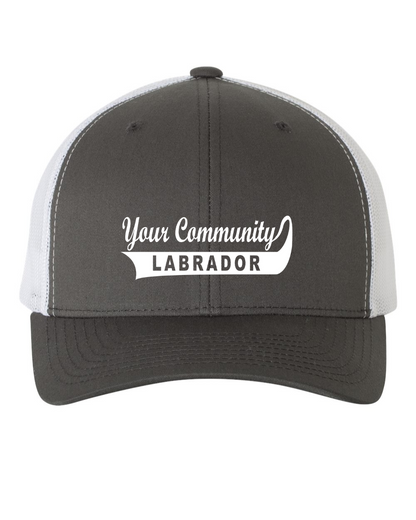 Your Community Name Labrador Retro Trucker Hat