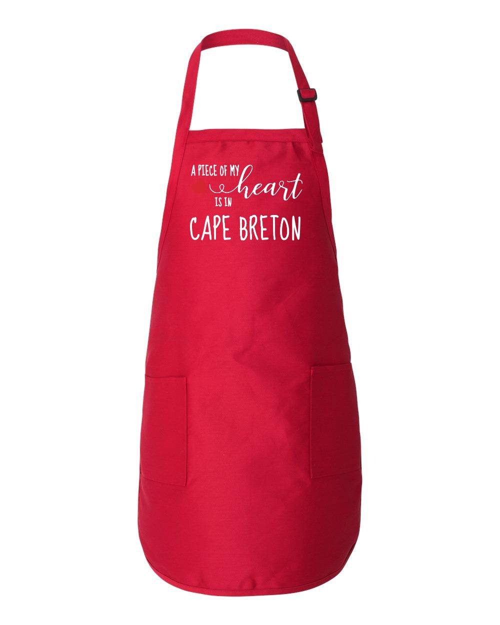 A piece of my Heart CB red heart Apron