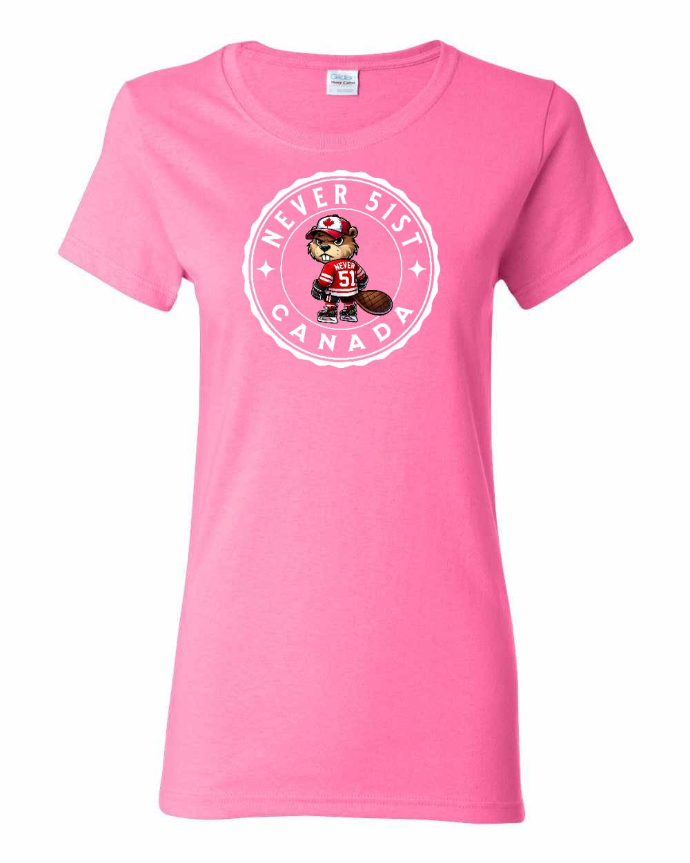 Never 51st Beaver Women's Tee - Gildan Canada (sewn Internationally)