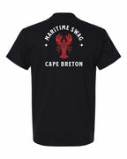 Maritime Swag CB Mandala Red Lobster Left Chest and Back Men's Tee