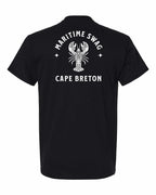 Maritime Swag CB Mandala white Lobster Left Chest and Back Men's Tee