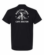 Maritime Swag CB Pirate Left Chest and Back Men's Tee