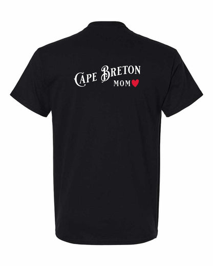Cape Breton Mom Left Chest and Back Men's Tee