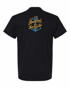 Anchored in NS (New Design) Left Chest and Back Men's tee