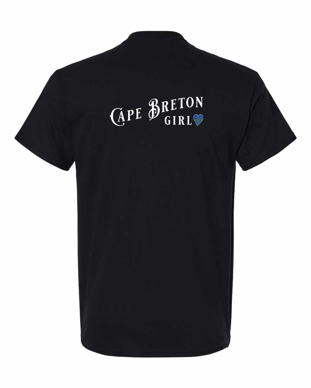Cape Breton Girl Tartan Left Chest and Back Men's Tee
