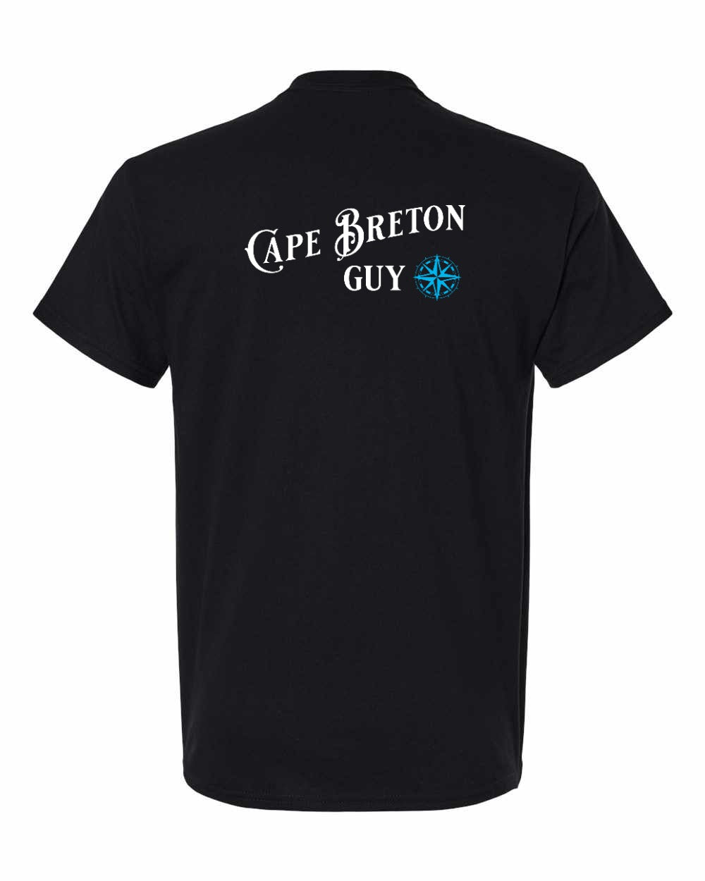 Cape Breton Guy yellow Left Chest and Back Men's Tee