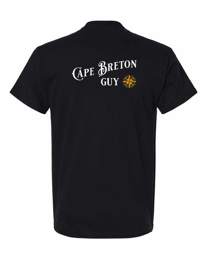 Just a Cape Breton Guy yellow Left Chest and Back Men's Tee