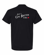 Just a CB Girl Red Heart Left Chest and Back Men's Tee