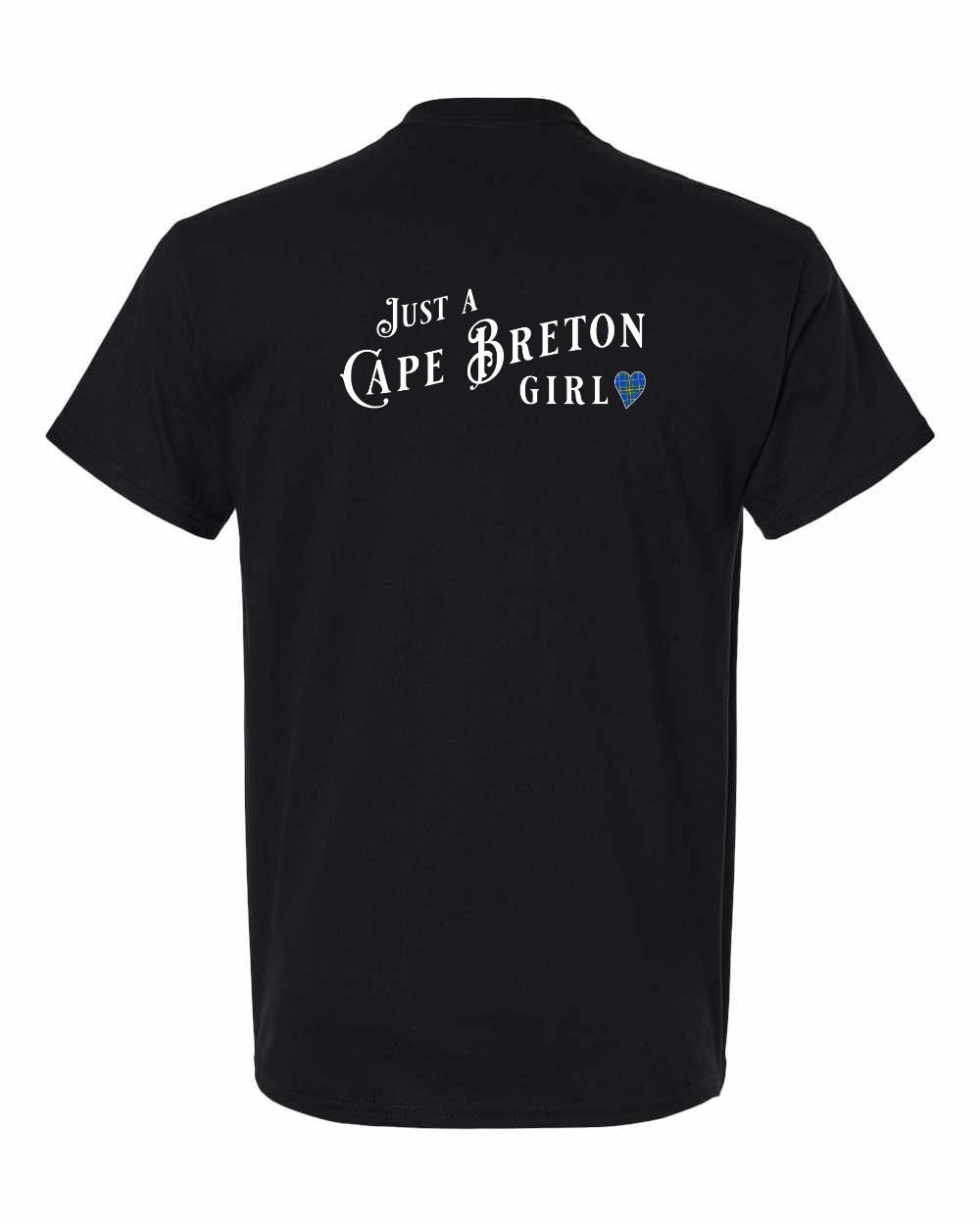 Just a Cape Breton Girl Tartan Left Chest and Back Men's Tee