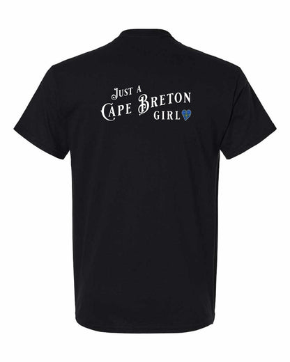 Just a Cape Breton Girl Tartan Left Chest and Back Men's Tee