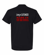 Living in Custom Made in NB Left Chest and Back Men's Tee