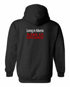 Living Alberta Made in NS Left Chest and Back Pullover Hoodie - Unisex