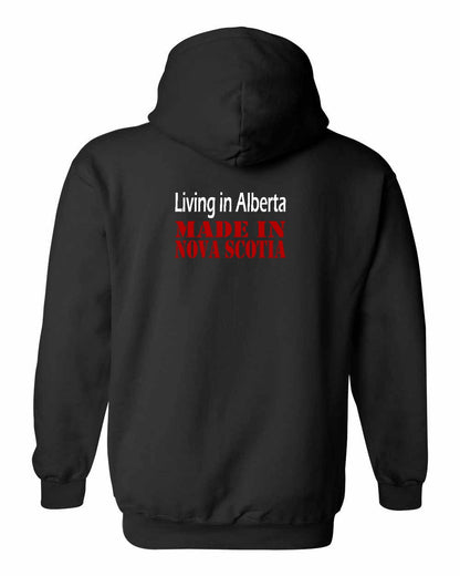 Living Alberta Made in Nova Scotia Left Chest and Back pullover
