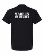 Made In NB ( White Lettering) Left Chest and Back Men's Tee