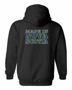 Made In NS ( Tartan Lettering) Left Chest and Back Pullover Hoodie - Unisex