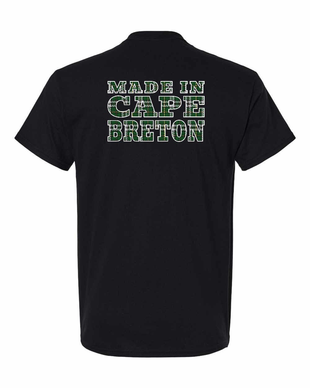 Made In Cape Breton Tartan Left Chest and Back Men's Tee