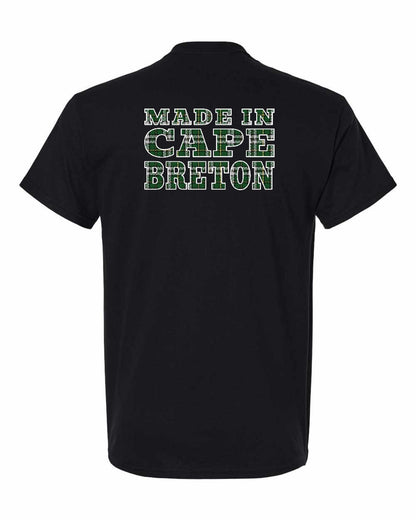 Made In Cape Breton Tartan Left Chest and Back Men's Tee