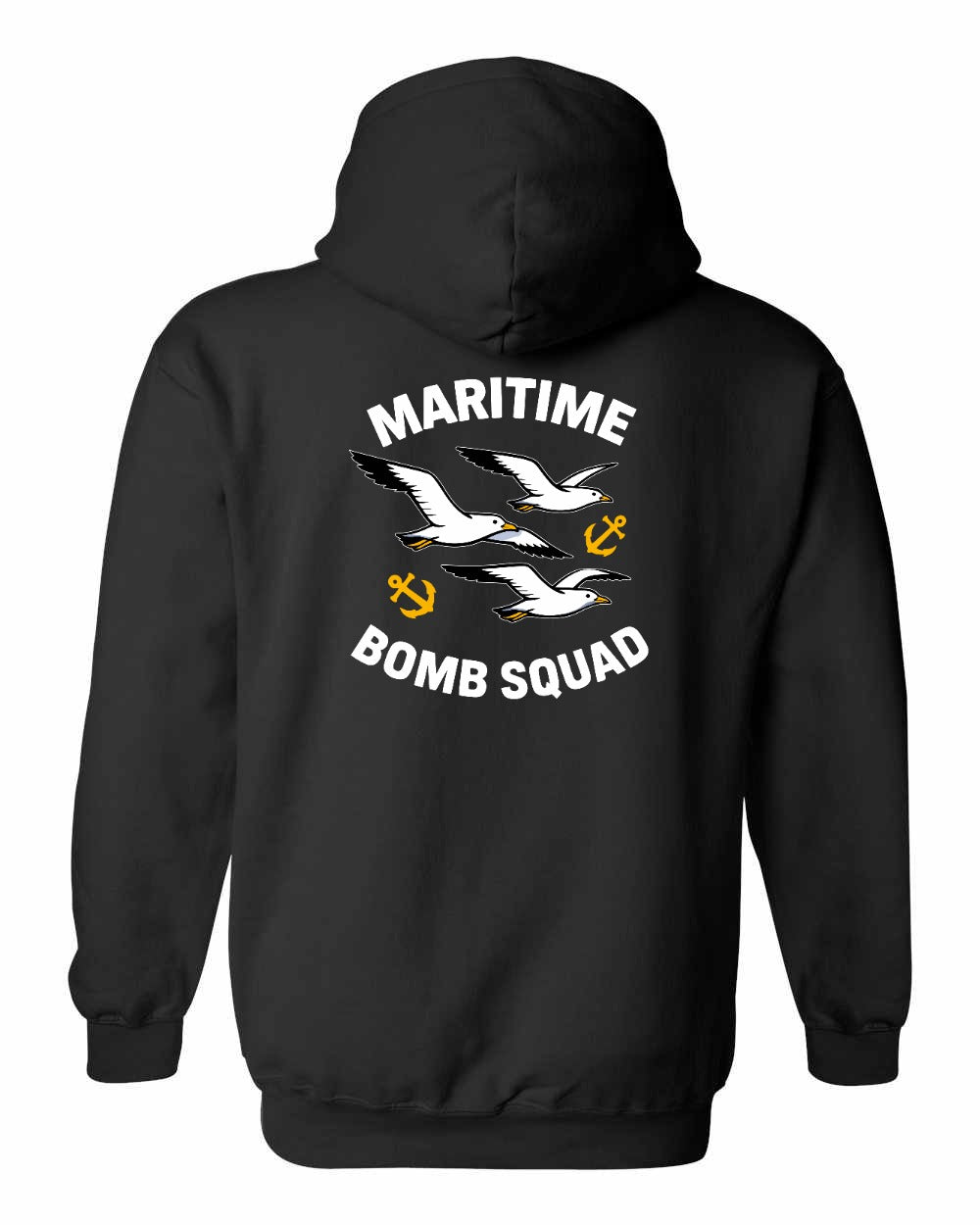 Maritime Bomb Squad Left Chest & Back Pullover Hoodie - Unisex