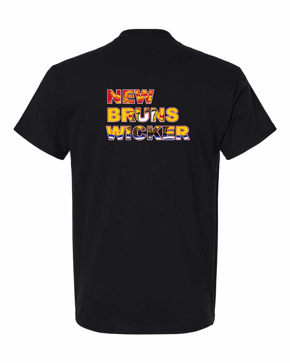 New Bruns Wicker Left Chest and Back Men's Tee