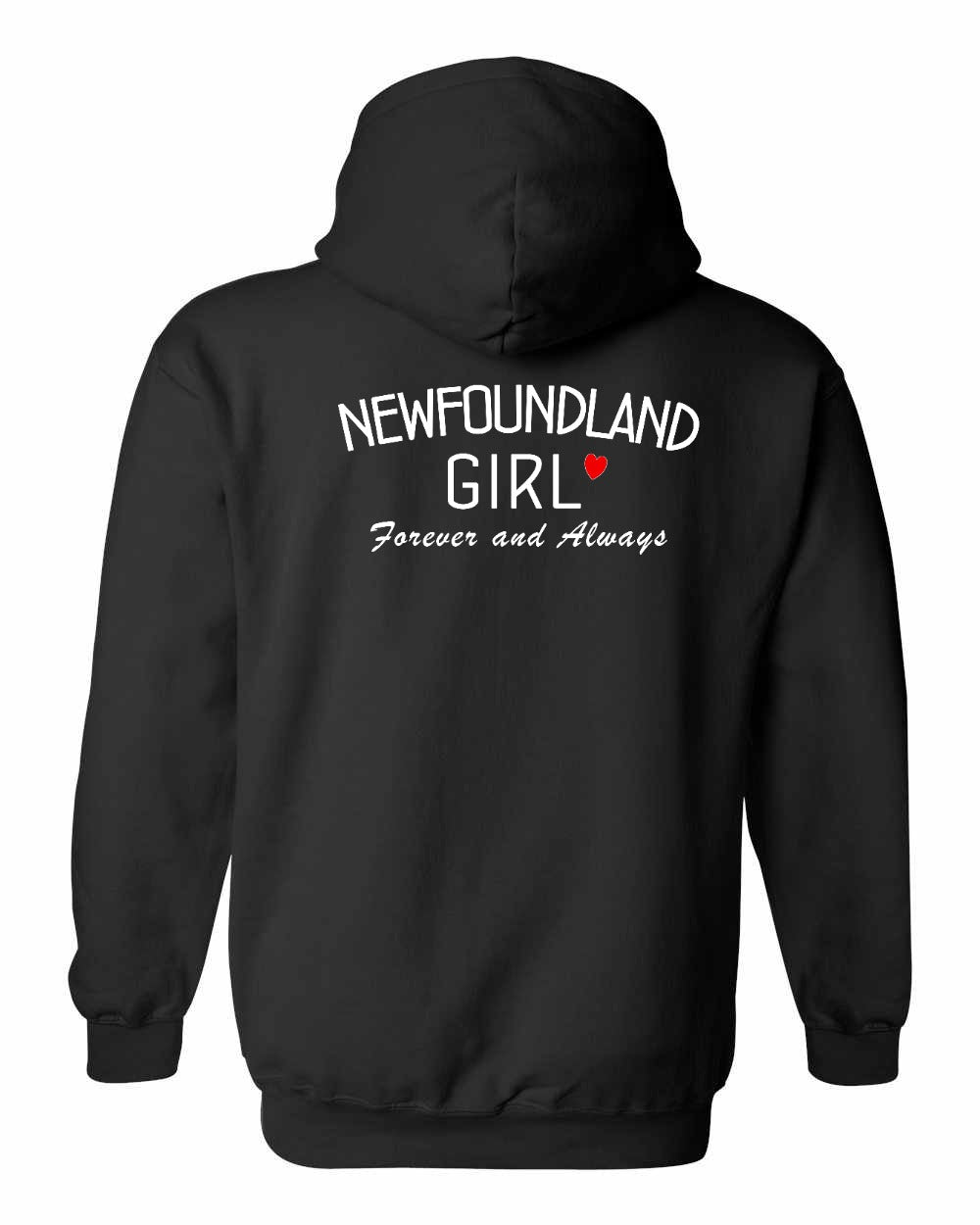 NFLD Girl Forever and Always Left Chest & Back Pullover Hoodie - Unisex